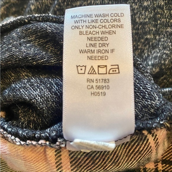 Maurices Plaid Lace Up Blouse - Picture 7 of 7